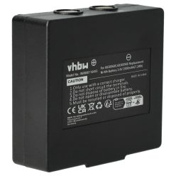   VHBW Remote Control Battery KH68300990, EX2-22 - 2000 mAh 3.6 V NiMH