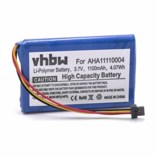 VHBW GPS Akku P5, AHA11110004, P6 - 1100 mAh 3,7 V Li-Ion