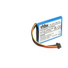 VHBW GPS Akku 4EG0.001.08, 6027A0090721, 6027A0093901, 4EG0.001.17, 4EM0.001.01 - 1100 mAh 3,7 V Li-Ion