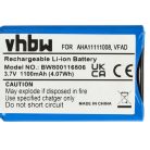 VHBW GPS Akku 4EG0.001.08, 6027A0090721, 6027A0093901, 4EG0.001.17, 4EM0.001.01 - 1100 mAh 3,7 V Li-Ion