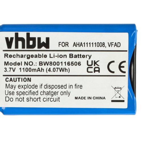 VHBW GPS Akku 4EG0.001.08, 6027A0090721, 6027A0093901, 4EG0.001.17, 4EM0.001.01 - 1100 mAh 3,7 V Li-Ion