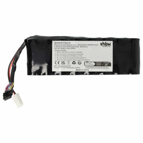 VHBW Battery MRK6103A, MRK6105A, BAT6001B, BAT6000A, BAT6000C - 6000 mAh 25.6 V Li-ion