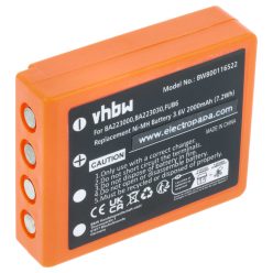   VHBW Fernbedienungsakku BA223031, BA223001, BA223000, BA223030 - 2000 mAh 3,6 V NiMH