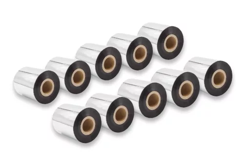 VHBW Thermal transfer ribbon for Godex, Printronix, TSC, Valentin printers - 70 mm x 300 m, Wax-Plus