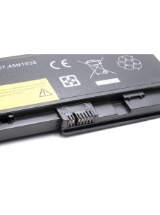   Notebook akkumulátor  Lenovo 0A36309, 0A36287, 42T4845, 42T4844 - 4400 mAh 11,1 V Li-Ion, fekete