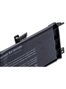   Notebook akkumulátor  Asus 0B200-00840100, 0B200-00840000 - 4000 mAh 7,4 V Li-polimer, fekete