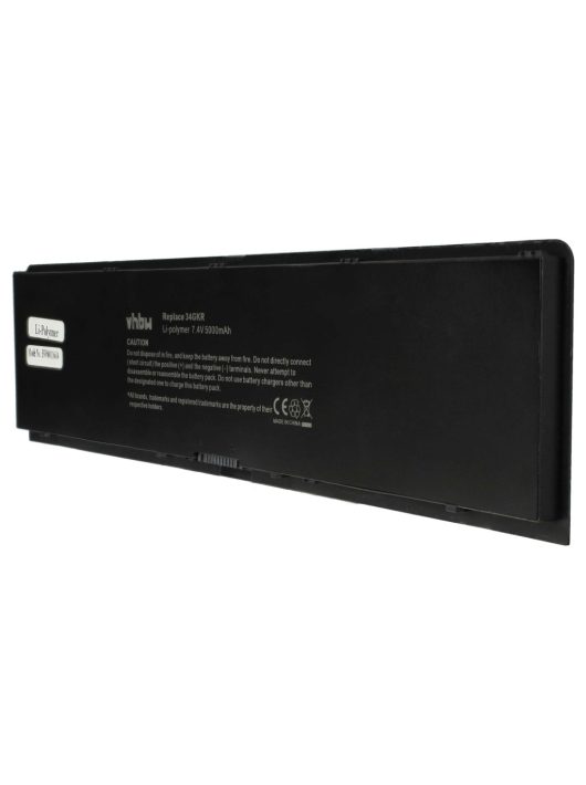 Notebook akkumulátor  Dell 34GKR, 451-BBFV, 451-BBFT, 451-BBFS - 5000 mAh 7,4 V Li-polimer, fekete