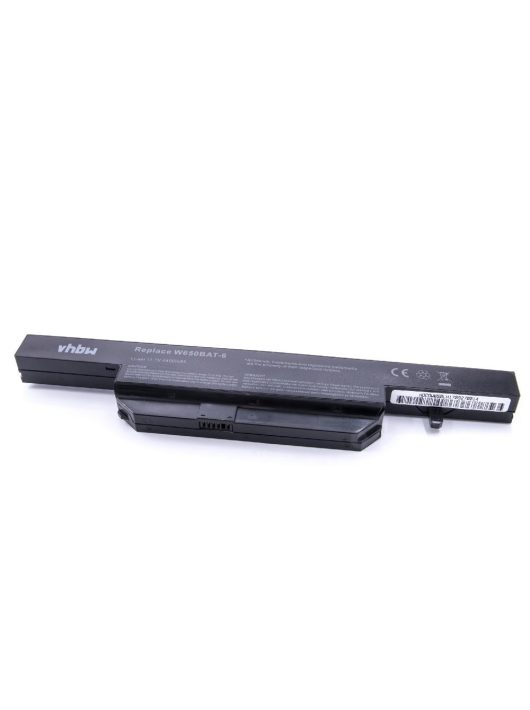 Notebook akkumulátor  Clevo 6-87-W650S-4D4A1, 6-87-W650S-4D4A-hoz - 4400 mAh 11,1 V Li-Ion, fekete