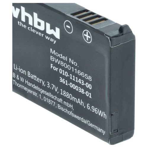 VHBW GPS Akku Garmin 010-11143-00, 361-00038-01 - 1880 mAh 3,7 V Li-Ion