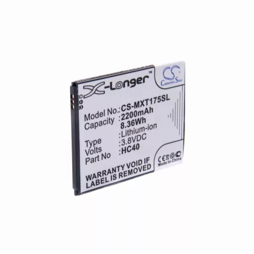 VHBW Mobile Phone Battery for Motorola HC40 - 2200 mAh 3.8 V Li-Ion