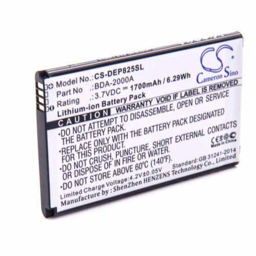 VHBW Senior mobile phone battery Doro BDA-2000A - 1700 mAh 3.7 V Li-Ion - Smartphone battery