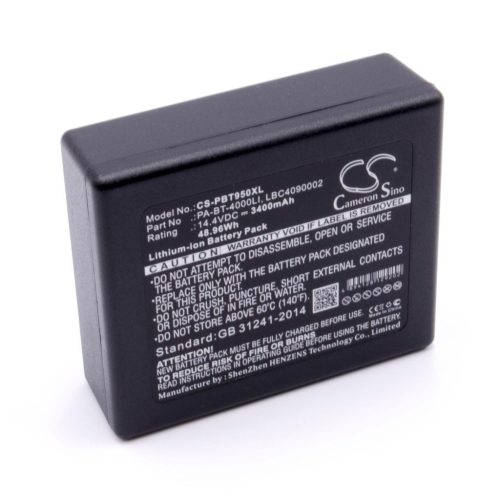 VHBW Akkumulátor  Brother LBD709-001, HP25B, LBF3250001, LBC4090002 nyomtatóhoz - 3400 mAh 14,4 V Li-Ion