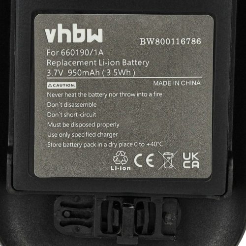 VHBW Vezetékes telefon akku Alcatel 3BN78404AA - 930 mAh 3,7 V Li-Ion