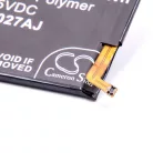 VHBW Mobile Phone Battery for Alcatel TLp027AJ - 2800 mAh 3.85 V Li-Polymer