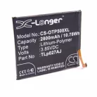 VHBW Mobile Phone Battery for Alcatel TLp027AJ - 2800 mAh 3.85 V Li-Polymer