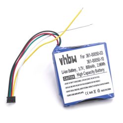   VHBW Fahrrad GPS Computerakku Garmin 361-00050-10, 361-00050-03 - 800 mAh 3,7 V Li-Ion