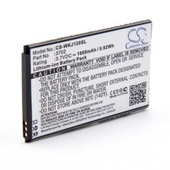  VHBW Mobile Phone Battery for Wiko 3702 - 1600 mAh 3.7 V Li-Ion - Smartphone Battery