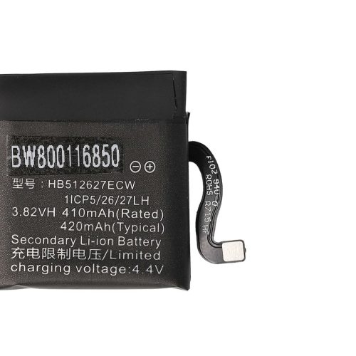 VHBW Huawei HB512627ECW Smartwatch Battery, 1ICP5/26/27 - 410mAh 3.8V Li-polymer