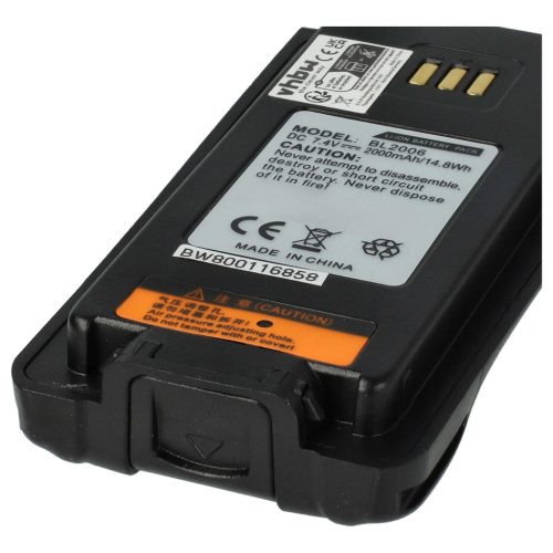 VHBW Radio Akku Hyt BL2006Li, BL2008, BL2006, BL2503 - 2000 mAh 7,4 V Li-Ion