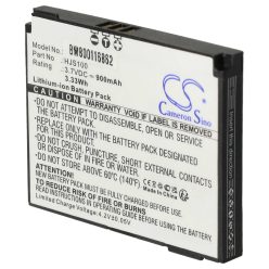 VHBW GPS Battery 338937010208 - 900 mAh 3.7 V Li-Ion