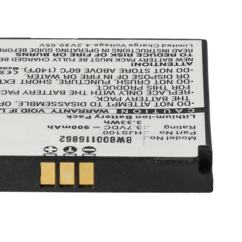 VHBW GPS Battery 338937010208 - 900 mAh 3.7 V Li-Ion