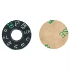 VHBW Einstellrad für Canon EOS 70D Kamera - Moduswahlrad, Moduswahlplatte