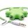 VHBW Multi Audio Splitter 5-utas AUX, 3,5 mm-es Audio, Zöld
