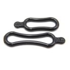 VHBW 2x Gummiband für Fahrradlichter - Halteband Set (1x Groß, 1x Klein) Schwarz