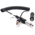 VHBW 6,3 mm-es Flash PC Szinkronkábel, 3,5 mm-es Yongnou RF-603