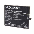 VHBW Mobile Phone Battery for Meizu BT710 - 3000 mAh 3.8 V Li-Polymer - Smartphone Battery
