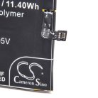 VHBW Mobile Phone Battery for Meizu BT710 - 3000 mAh 3.8 V Li-Polymer - Smartphone Battery