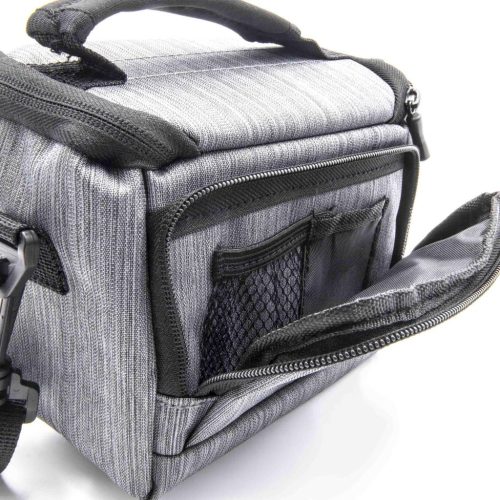 VHBW Fujifilm X-E2S Kameratasche - Grau, 180 x 107 x 150 mm + Schultergurt