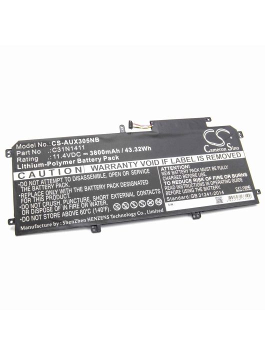 Notebook akkumulátor  Asus 0B200-01180000, C31N1411 - 3800 mAh 11,4 V Li-polymer