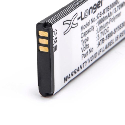 VHBW Fernbedienung Akku ATB-900-SY5531, ATB-1800-SY5530 - 1000 mAh 3,7 V Li-Polymer