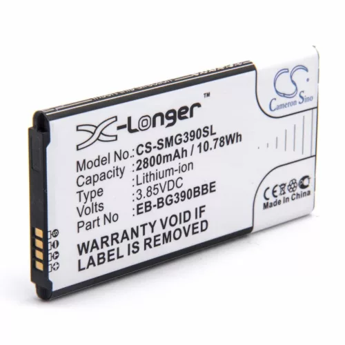 VHBW Mobile Phone Battery Samsung EB-BG390BBE, EB-BG390BBEGWW - 2800 mAh 3.8 V Li-Polymer