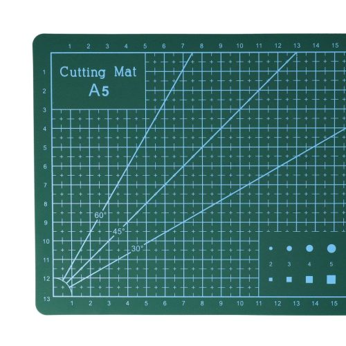 VHBW A5 Cutting Mat, 15 x 22 cm, Self-Healing, Gridded, Double-Sided
