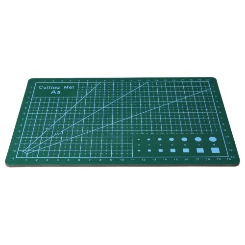 VHBW A5 Cutting Mat, 15 x 22 cm, Self-Healing, Gridded, Double-Sided