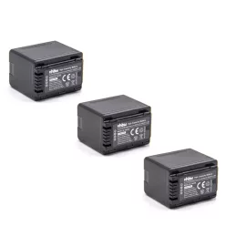   VHBW Video Camera Battery VW-VBK180, VW-VBK360, VW-VBT380, VW-VBT190 - 3200 mAh 3.6 V Li-Ion