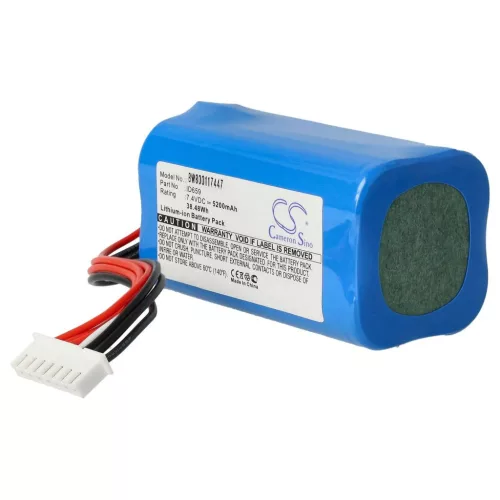 VHBW Akkumulátor  Sony ID659, ST-06S, ID659B Sony hangszórót - Li-Ion 5200 mAh