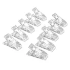 VHBW 10x Sewing and Craft Wonder Clips - With Marking Lines, Transparent