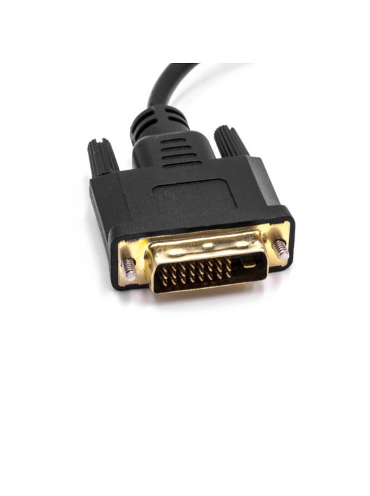 VHBW DVI-VGA Adapterkábel, 10 cm, Fekete