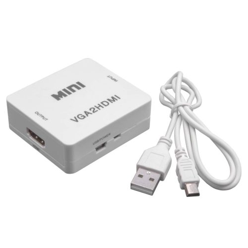 VGA-HDMI átalakító adapter kábel - fehér