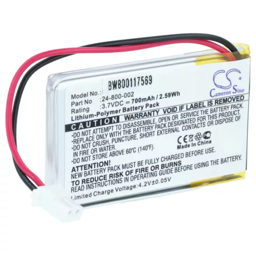 VHBW Solarlampe Akku 24-800-006, PLB-24-800-006, 24-800-002 - 700 mAh 3,7 V Li-Polymer