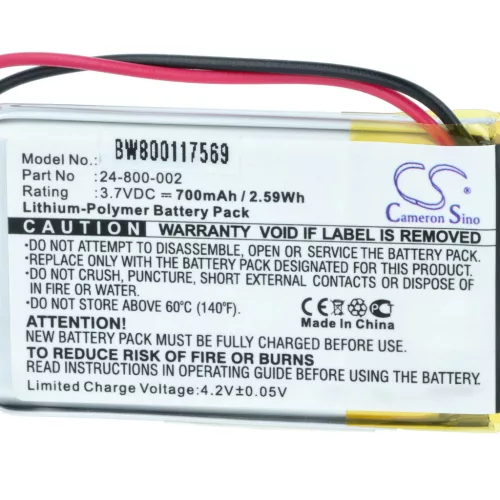 VHBW Solarlampe Akku 24-800-006, PLB-24-800-006, 24-800-002 - 700 mAh 3,7 V Li-Polymer