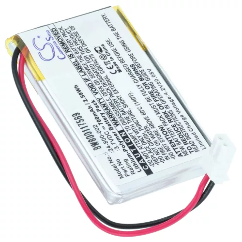 VHBW Solarlampe Akku 24-800-006, PLB-24-800-006, 24-800-002 - 700 mAh 3,7 V Li-Polymer