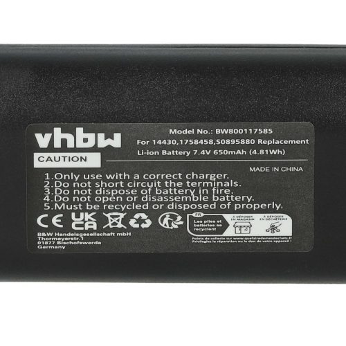 VHBW Nyomtató akkumulátor Dymo LabelManager 260p, PnP, 280-650 mAh 7,4 V Li-Ionhoz