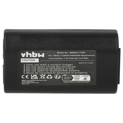 VHBW Nyomtató akkumulátor Dymo LabelManager 260p, PnP, 280-650 mAh 7,4 V Li-Ionhoz