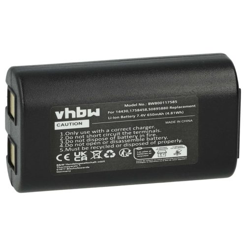 VHBW Nyomtató akkumulátor Dymo LabelManager 260p, PnP, 280-650 mAh 7,4 V Li-Ionhoz