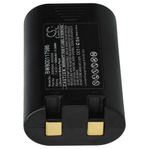 VHBW Akkumulátor  3M PL-200-BAT nyomtatóhoz - 1600 mAh, 7,4 V Li-Ion