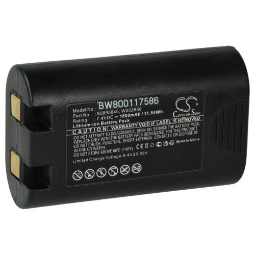 VHBW Akkumulátor  3M PL-200-BAT nyomtatóhoz - 1600 mAh, 7,4 V Li-Ion